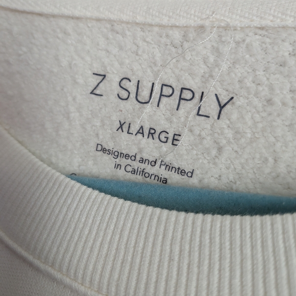 Cream Sweatshirt with Red Text - Picture 2 of 3